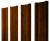 Штакетник М-образный А с прямым резом 0,4 Print Premium Golden Wood Intense FTC Центр Кровли