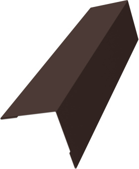 картинка Угол внешний 50х50 Grand Line 0,5 Velur RAL 8017 шоколад (2м) Центр Кровли