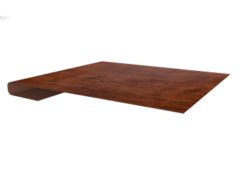 картинка Планка завершающая 0,45 Print Premium Cherry Wood Fresh TwinColor (2м) Центр Кровли