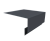 Планка околооконная сложная 250х75х18 (j-фаска) 0,45 PE-Double с пленкой RAL 7024 мокрый асфальт (2м) Центр Кровли