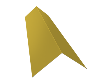 картинка Планка конька плоского 145х145 0,45 PE с пленкой RAL 1018 цинково-желтый (2м) Центр Кровли