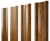 Штакетник М-образный А с прямым резом 0,45 Print-Double Elite Golden Wood Центр Кровли