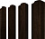 Штакетник М-образный B фигурный Grand Line 0,45 Print-Double Elite Antique Wood Центр Кровли