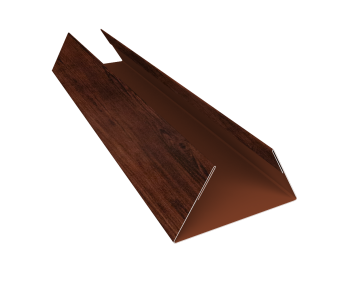 картинка Планка стыковочная составная нижняя 0,45 Print Elite Cherry Wood TwinColor (3м) Центр Кровли