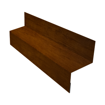 картинка Отлив межэтажный 35 0,45 Print-Double Premium Golden Wood Intense F (2м) Центр Кровли