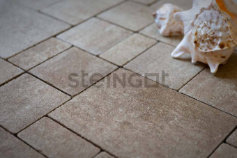 картинка Плитка тротуарная Steingot Colormix Бавария высота 60мм Травертин частичный прокрас Центр Кровли