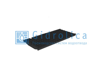 картинка Решетка водоприемная Gidrolica Super РВ -20.24.50 - щелевая чугунная ВЧ, кл. D400 (50209D) Центр Кровли