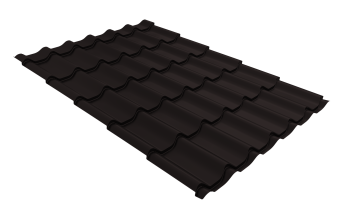 картинка Металлочерепица Классик ("Classic") v01 0,5 Drap RAL 9005 черный Центр Кровли