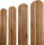 Штакетник Twin XL фигурный Grand Line 0,45 Print Premium Pine Wood Fresh Центр Кровли