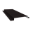 Планка кожуха сегментного 150 0,5 Satin с пленкой RAL 9005 черный (1,5м) Центр Кровли
