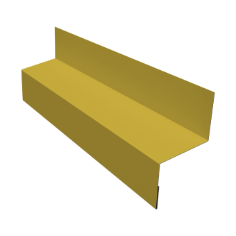фото Отлив межэтажный 35 0,45 PE с пленкой RAL 1018 цинково-желтый (2м) Центр Кровли картинка Отлив межэтажный 35 0,45 PE с пленкой RAL 1018 цинково-желтый (2м) Центр Кровли
