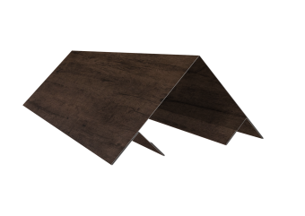 картинка Планка угла внешнего составная верхняя 0,45 Print-Double Elite Antique Wood (2м) Центр Кровли
