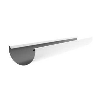 картинка Желоб полукруглый Optima 185 мм 3м RAL 9003 Центр Кровли