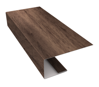 картинка J-Профиль 18мм 0,45 Print Premium Almond Wood Fresh (2м) Центр Кровли