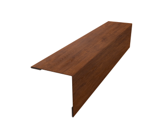 картинка Планка завершающая 50х50 жалюзи Milan 0,45 Print-Double Premium Golden Wood Fresh (2м) Центр Кровли