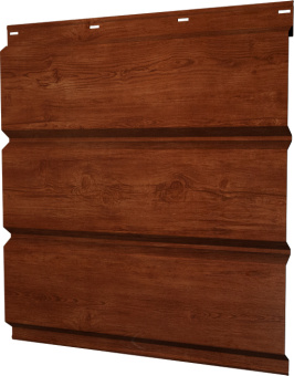 картинка Софит металлический Классик v01 Grand Line без перфорации 0,45 Print Elite с пленкой Rowan TwinColor Центр Кровли