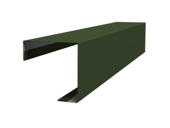 картинка Угол внешний простой фальц 0,5 Satin Matt TX RAL 6020 хромовая зелень (2м) Центр Кровли