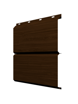картинка ЭкоБрус 0,345 Grand Line 0,45 Print Elite с пленкой Choco Wood TwinColor Центр Кровли