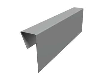 фото Планка приемная оконная фибросайдинга 0,45 PE с пленкой RAL 9006 бело-алюминиевый (2м) Центр Кровли картинка Планка приемная оконная фибросайдинга 0,45 PE с пленкой RAL 9006 бело-алюминиевый (2м) Центр Кровли