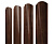 Штакетник Полукруглый Slim фигурный 0,45 Print Elite Cherry Wood TwinColor Центр Кровли