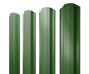 картинка Штакетник Прямоугольный фигурный 0,45 PE RAL 6002 лиственно-зеленый Центр Кровли