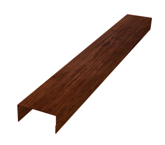 фото Крышка забора для горизонтального монтажа штакетника 0,45 Print-Double Premium Cherry Wood Fresh (2,5м) Центр Кровли картинка Крышка забора для горизонтального монтажа штакетника 0,45 Print-Double Premium Cherry Wood Fresh (2,5м) Центр Кровли