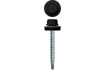 картинка Саморез кровельный Daxmer 4,8х29 (250шт) сверло №1 RAL 7021 Центр Кровли