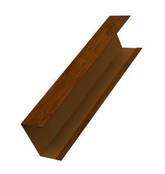 картинка Крышка жалюзи Milan, Tokyo (для калиток, ворот) 0,45 Print Premium Golden Wood Intense FTC (2,5м) Центр Кровли