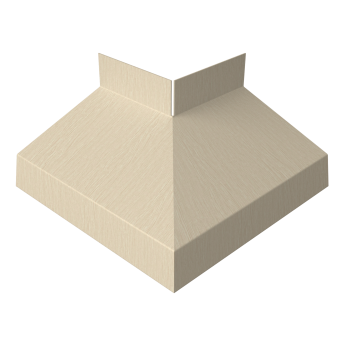 картинка Угол отлива внешний 50 0,45 Print Elite с пленкой Milky Wood TwinColor Центр Кровли