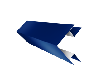 фото Угол внешний сложный фальц 0,45 PE с пленкой RAL 5002 ультрамариново-синий (3м) Центр Кровли картинка Угол внешний сложный фальц 0,45 PE с пленкой RAL 5002 ультрамариново-синий (3м) Центр Кровли