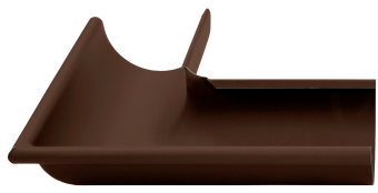 картинка Угол желоба внешний 90 гр 125 мм Matte PU RAL 8017 Центр Кровли
