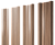 Штакетник М-образный А с прямым резом 0,45 Print Elite Honey Wood TwinColor Центр Кровли